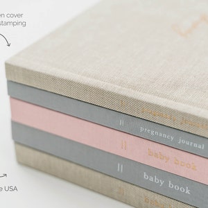 Personalized Baby Book | Baby Memory Book | Gender Neutral Baby Album | First Year Milestone Book | Expecting Mom Gift | Baby Shower | Baby First Year Journal