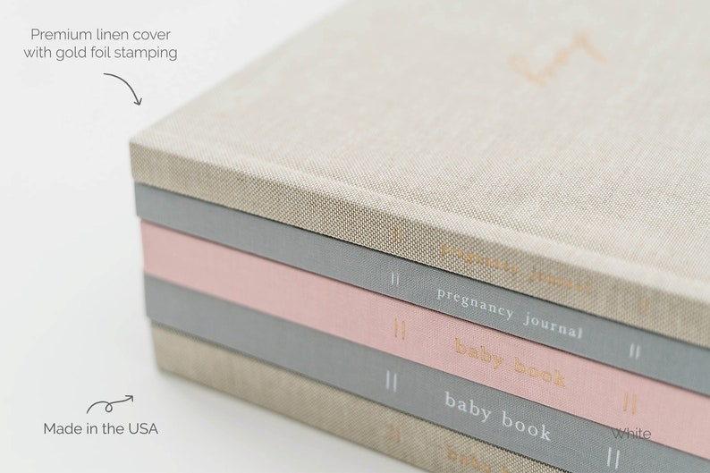 Personalized Baby Book | Baby Memory Book | Gender Neutral Baby Album | First Year Milestone Book | Expecting Mom Gift | Baby Shower | Baby First Year Journal