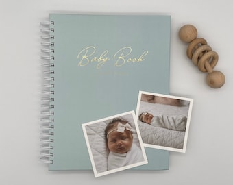 Baby Book | Baby Journal | Personalized Baby Book | Baby Memory Book | New Baby Gift | Baby Shower Gift