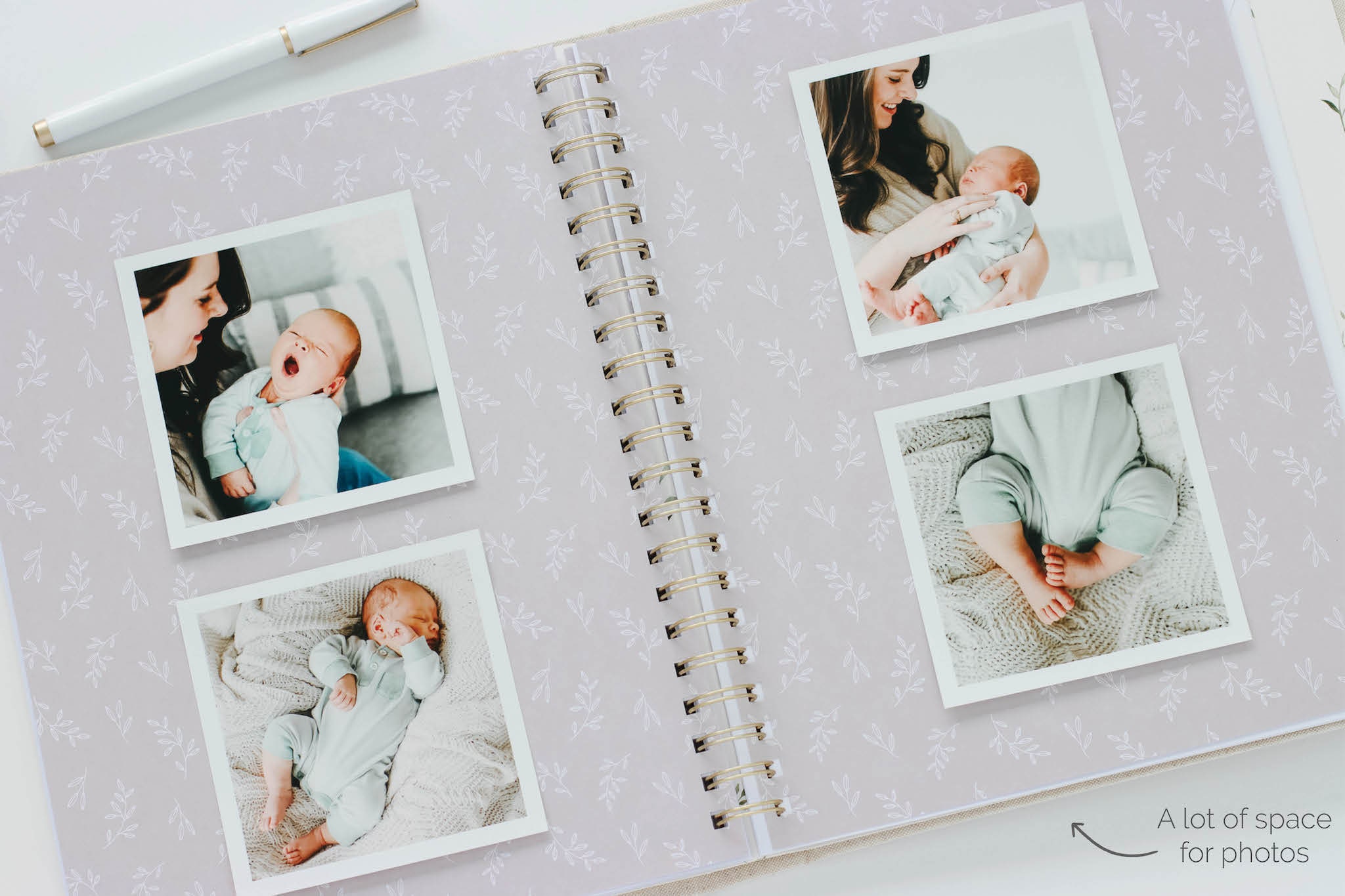 Linen Baby Memory Book: First Year Milestone Journal, Keepsake Box - Etsy