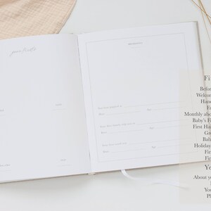 Personalized Baby Book | Baby Memory Book | Gender Neutral Baby Album | First Year Milestone Book | Expecting Mom Gift | Baby Shower | Baby First Year Journal