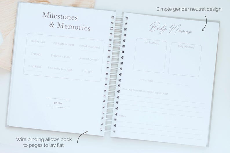 Pregnancy Journal | Pregnancy Book | Pregnancy Album| Expecting Mom Gift | Baby Shower | New Mom Gift | Pregnancy Gift | Baby Journal | Baby Keepsake
