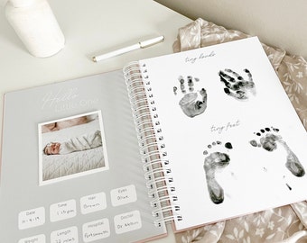 Baby Book | Personalized Baby Book | Baby Memory Book | Baby Shower Gift | Pregnancy Book | Baby Announcement | Newborn Keepsake Book