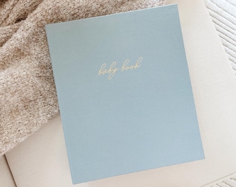 Linen Baby Memory Book: Gender Neutral First Year Keepsake