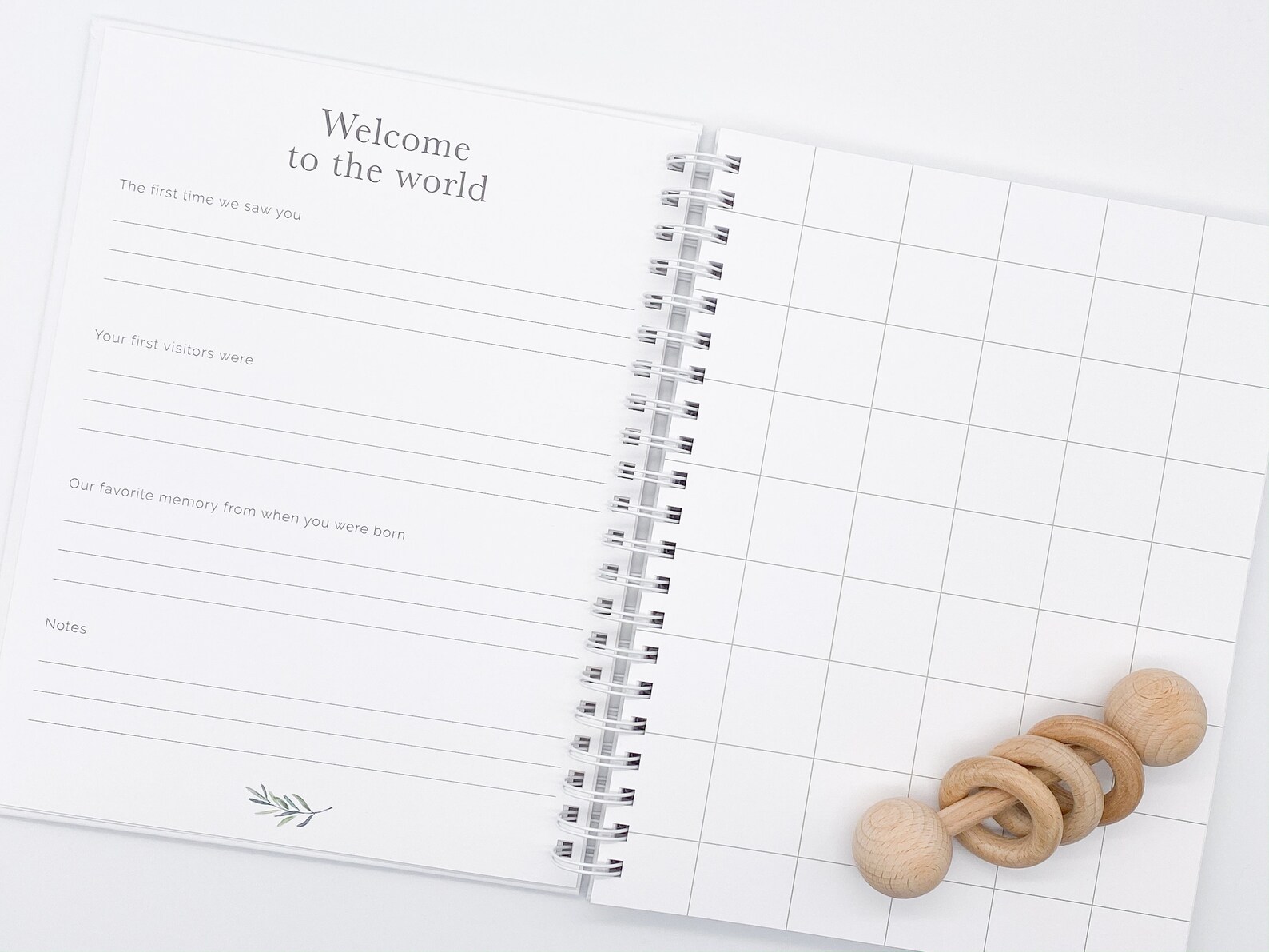 Baby Book Gender Neutral Baby Gift Baby Memory Book Etsy