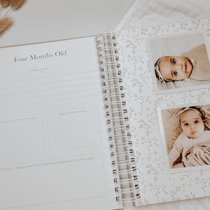 Personalized Baby Memory Book: Modern Keepsake with Photo Pages