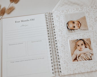 Baby Book | Personalized Baby Book | Baby Memory Book | Baby Shower Gift | Pregnancy Book | Baby Announcement | Baby Girl Gift | Newborn