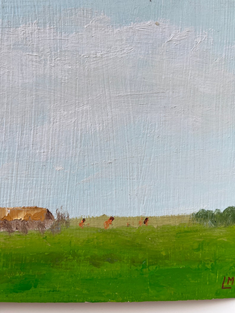 African Village Oil Painting African Village Original Art Etsy