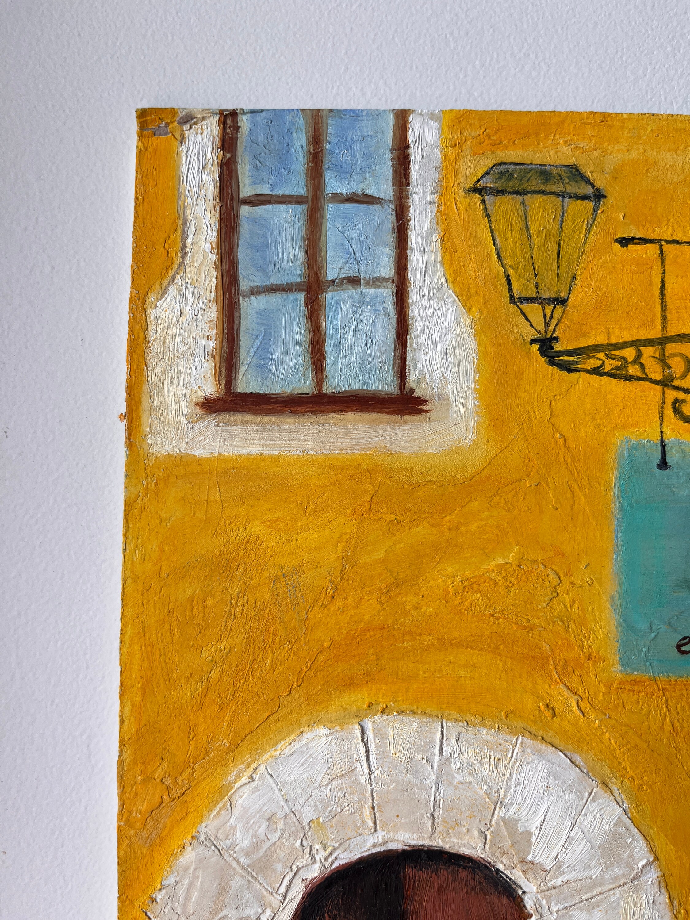 スペインの都市油絵スペインオリジナルアートストリートスペインアート