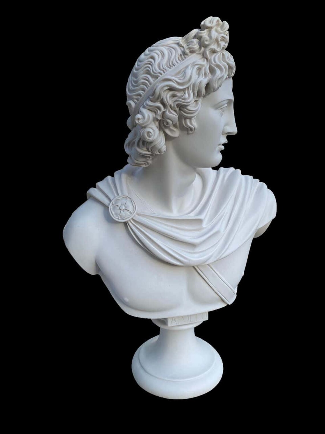 Apollo Bust Sculpture 20th Century Etsy