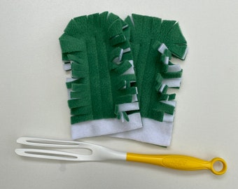 Swiffer stijl duster herbruikbare navulling, wasbaar, duurzaam in groen-wit-groen