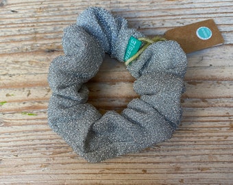 Scrunchie silver colored