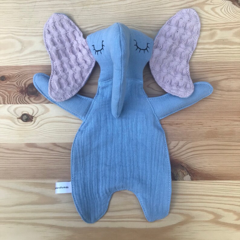 Cuddle toy Elephant made of cotton and stuffed with organic Etsy
