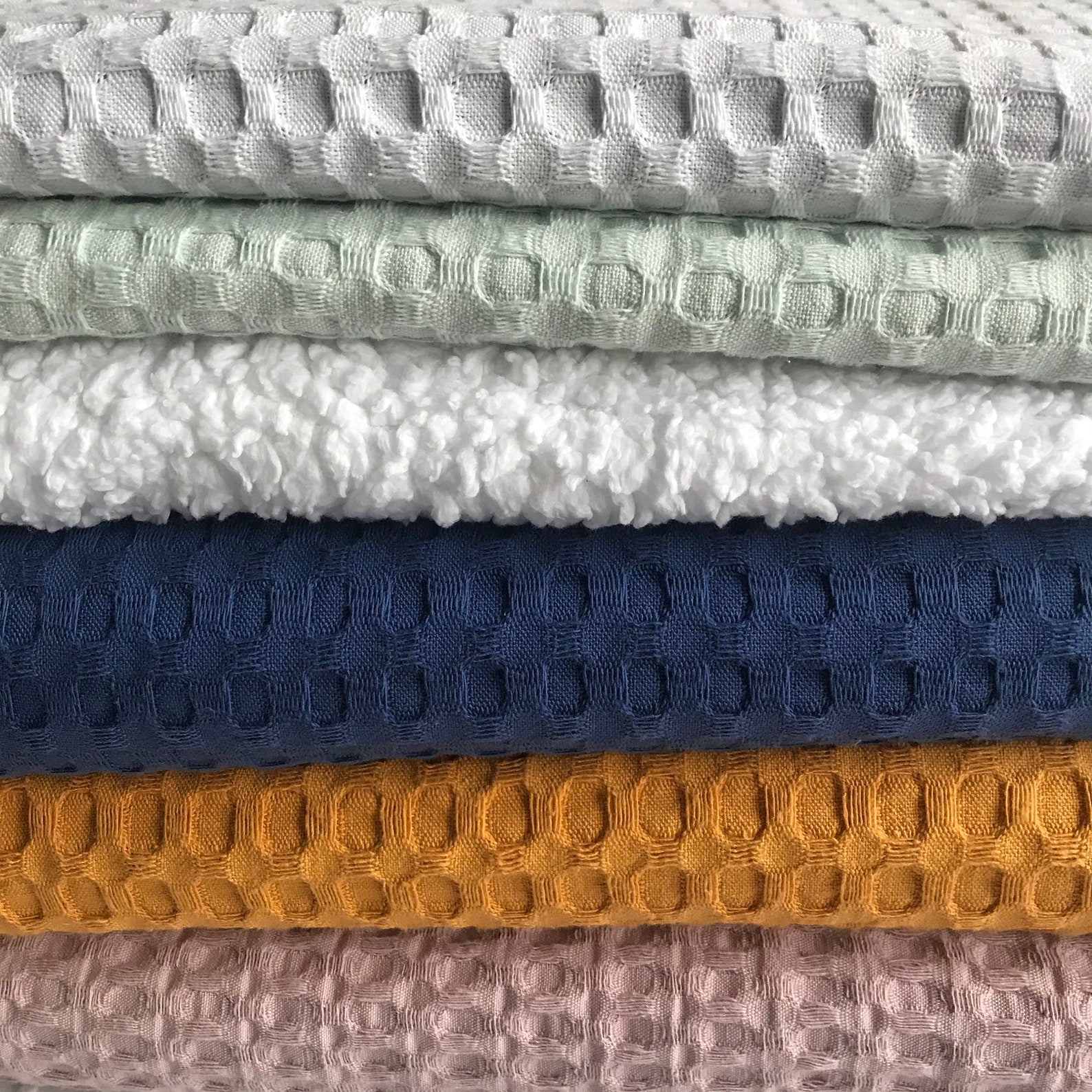 cell motion waffle knit