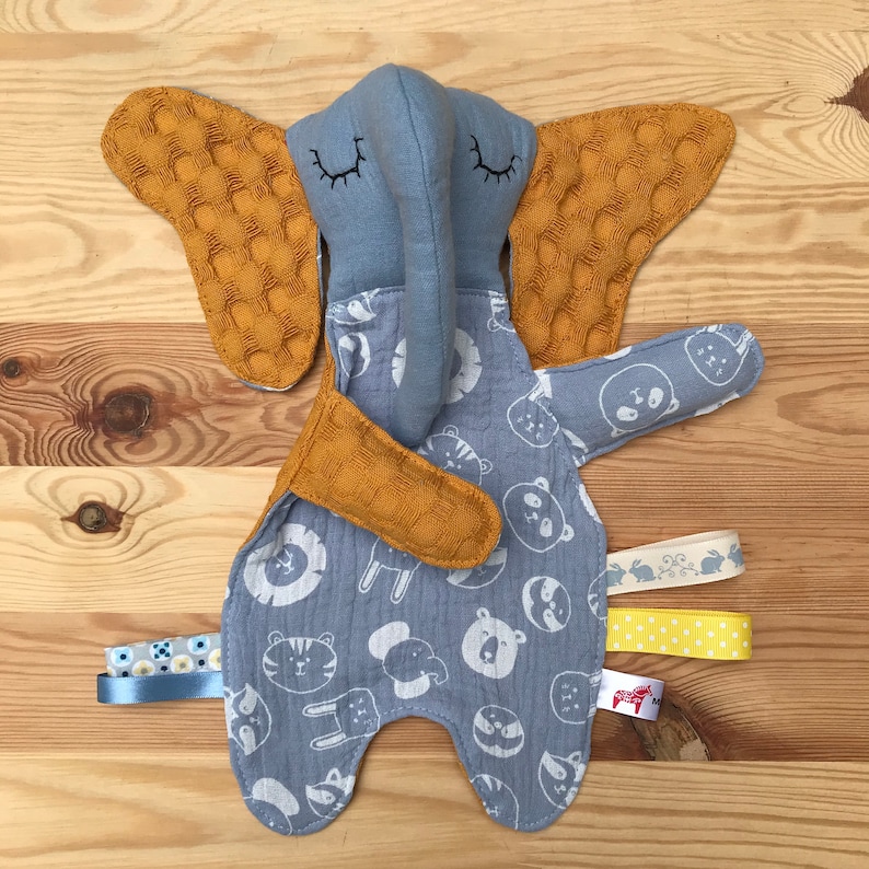 Taggie Elephant cuddle toy Cuddle blanket Taggie Elephant Etsy