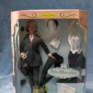 Vintage Pinstripe Power Barbie Doll NIB