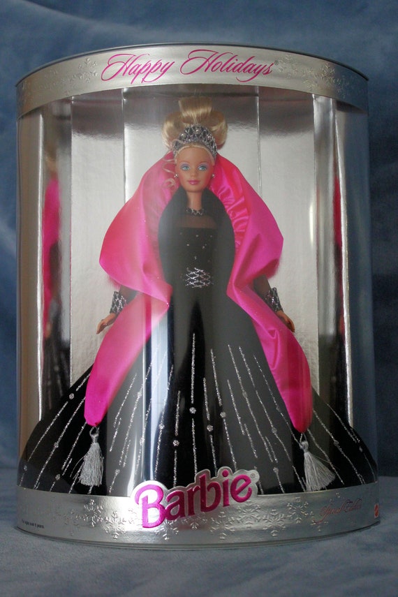 Vintage 1998 10th Anniversary Happy Holidays Barbie Doll NRFB Error Box Etsy