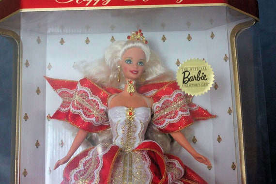 Vintage 1997 Happy Holidays Barbie Doll Blonde NRFB - Etsy