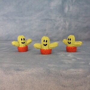 Knitted Miniature Cactus