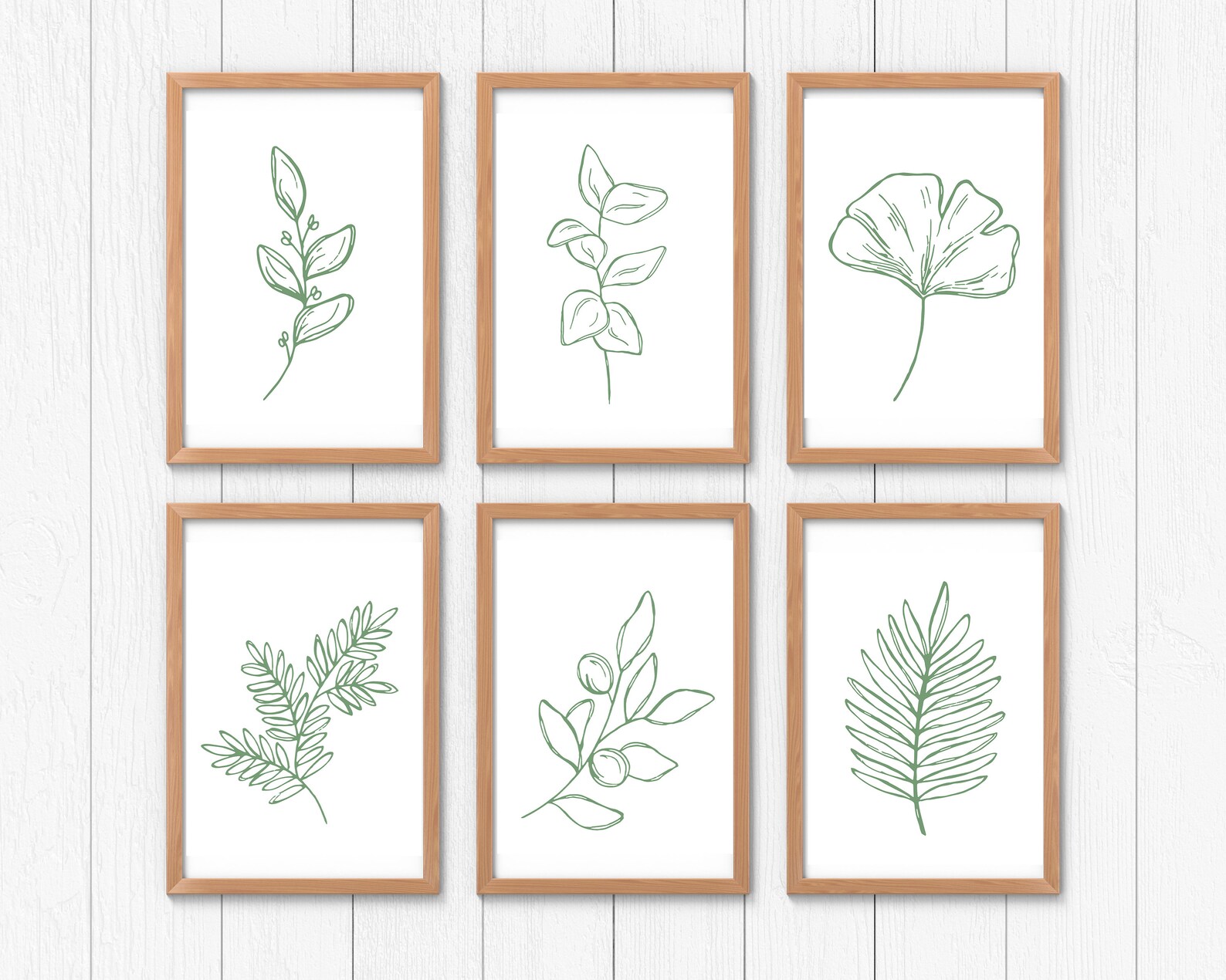 Set of 6 Botanical Prints - Etsy