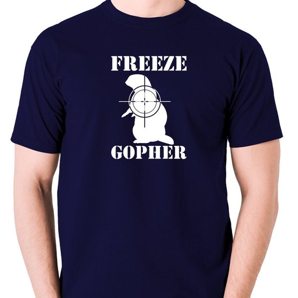 Freeze Gopher - Unisex T Shirt Cool Classic Vintage Movie 1980 Tee Men's TShirt Birthday Christmas Fathers Day