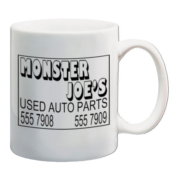 Monster Joe's Used Auto Parts Drinking Mug Printed on Both Sides