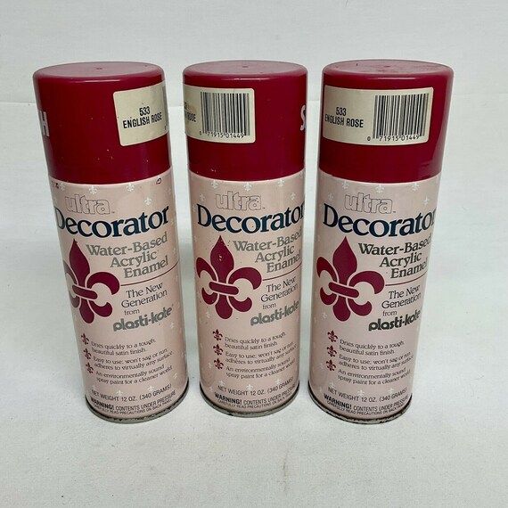 Plasti-kote Satin Spray Paint 3 Cans English Rose 533 Acrylic - Etsy