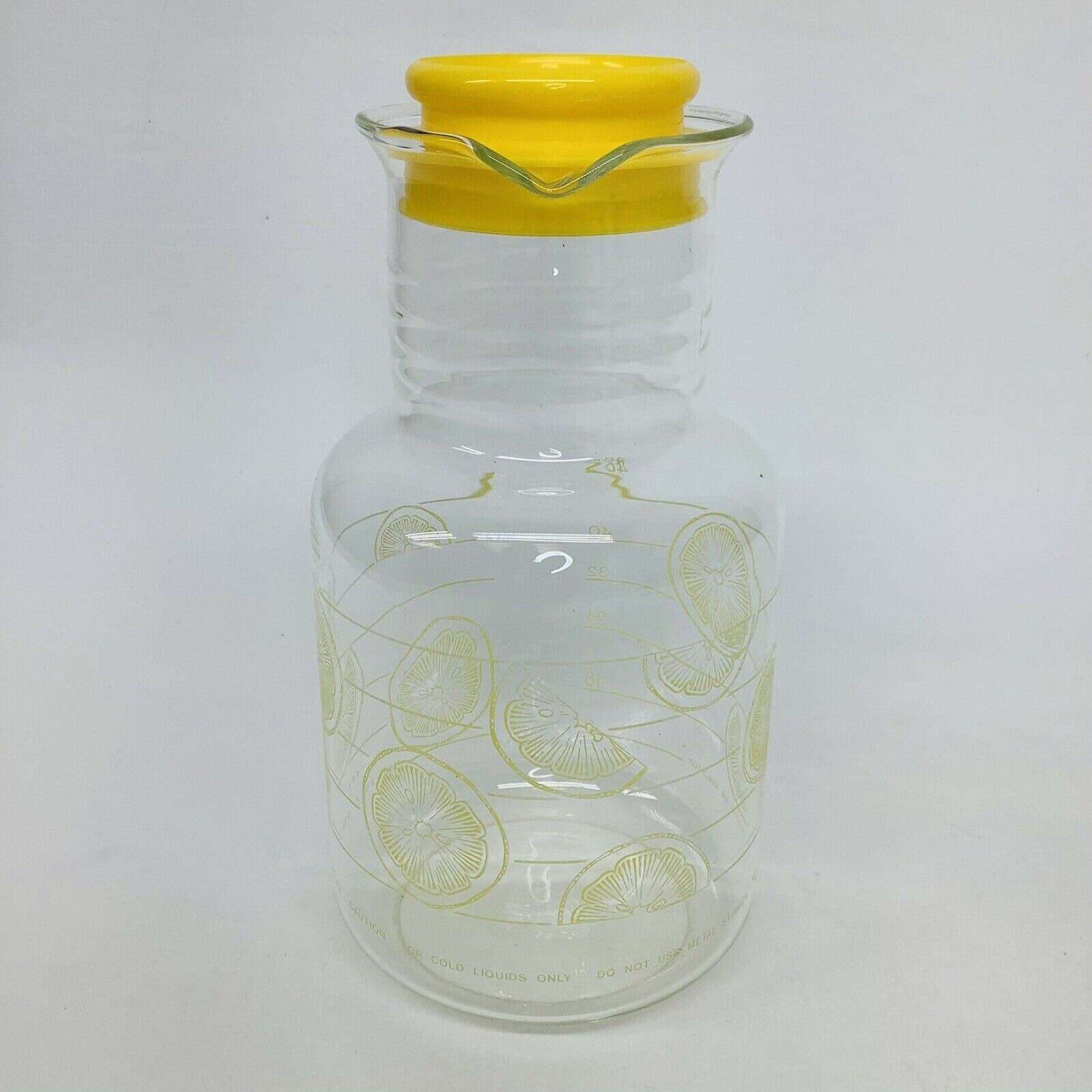 NOS Pyrex Vintage Lemonade Glass Pitcher 2Q2L Jarra de Jarra Etsy