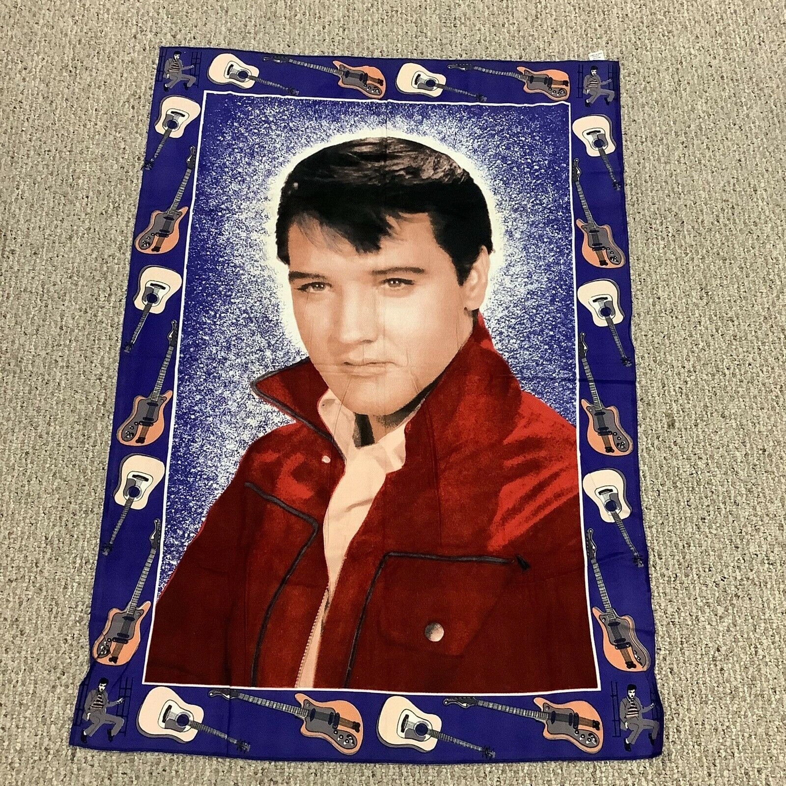 Vintage Elvis Presley 34 x 53 Fabric Wall Etsy