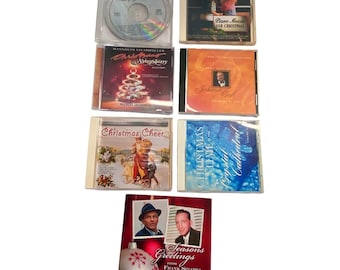 Sinatra Crosby Christmas CD Lot Holiday Music Classics 7 Disc Collection Vintage Jazz Pop Seasonal Album Set Christmas CDs Gift Music Lot CD