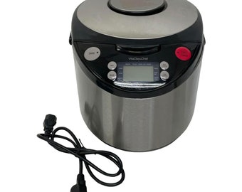 VitaClay Smart Organic Multicooker 6-cup Rice Slow Cooker Steamer VM7900-6