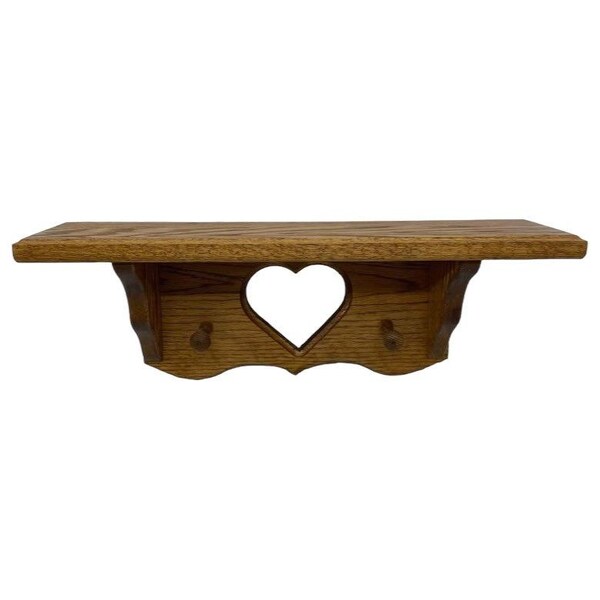 Wood Heart Shelf Etsy