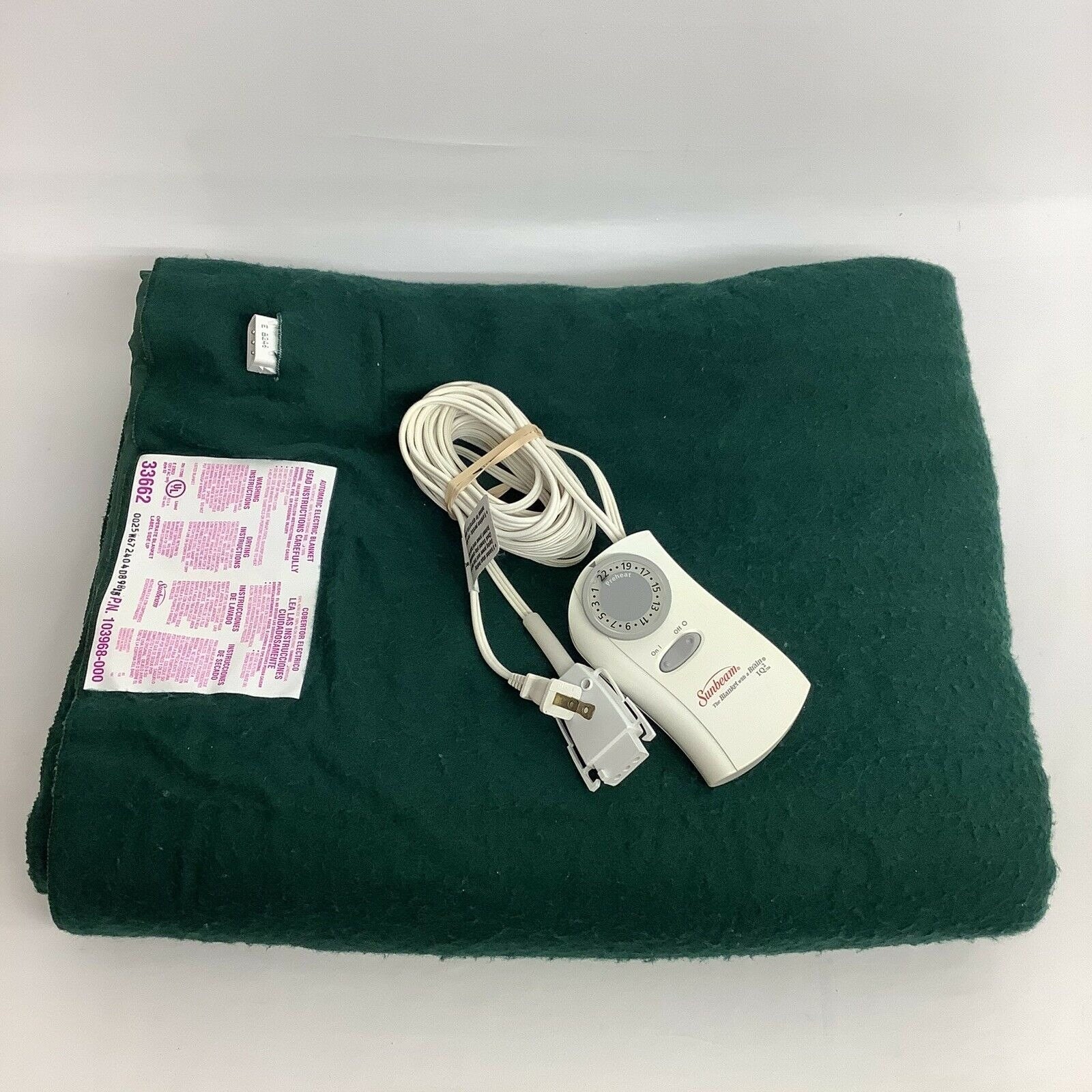 Sunbeam Twin Heated Electric Blanket Single Control Forest Etsy