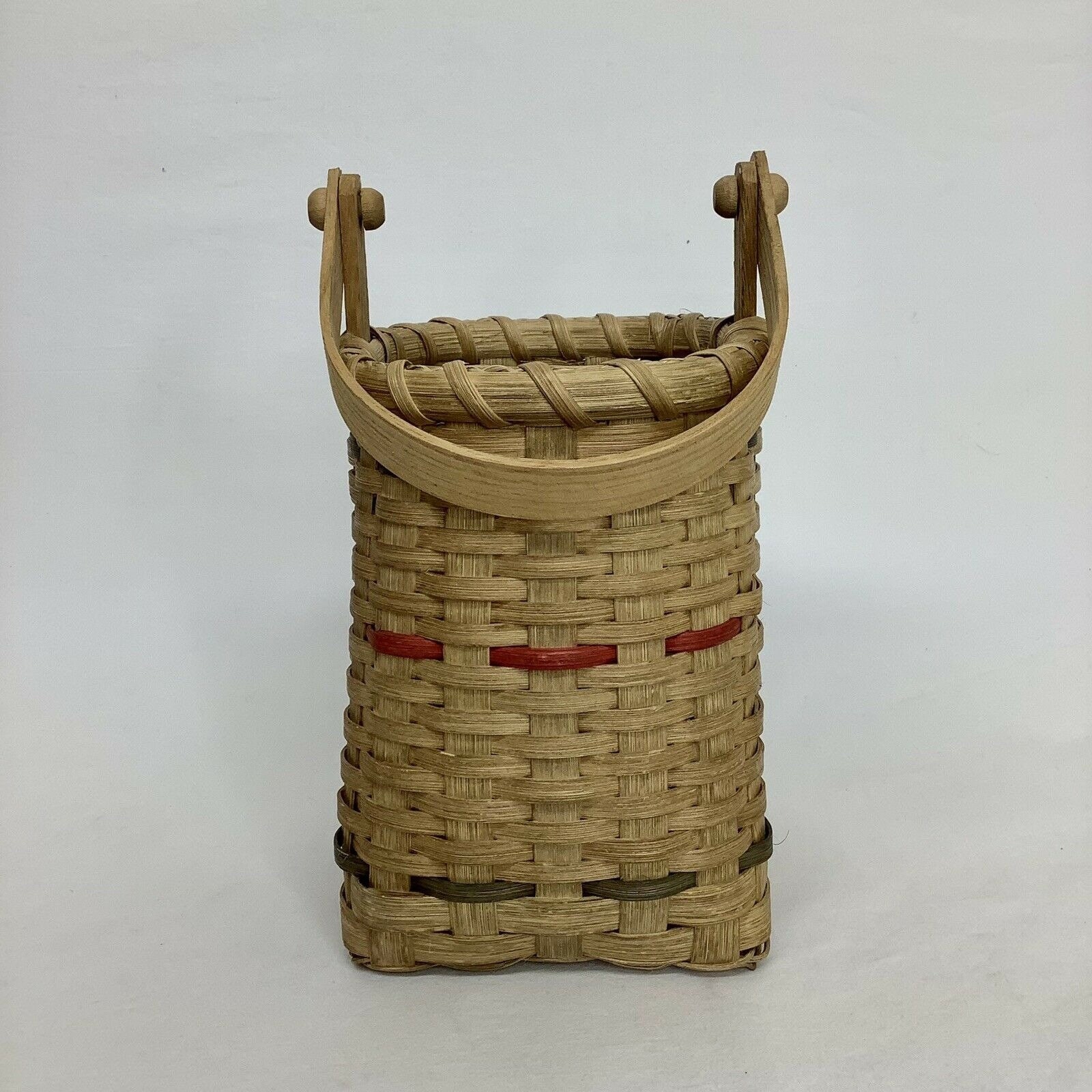 VTG Oval Boat Shape Wicker Basket W Handle Rattan Wedding Etsy