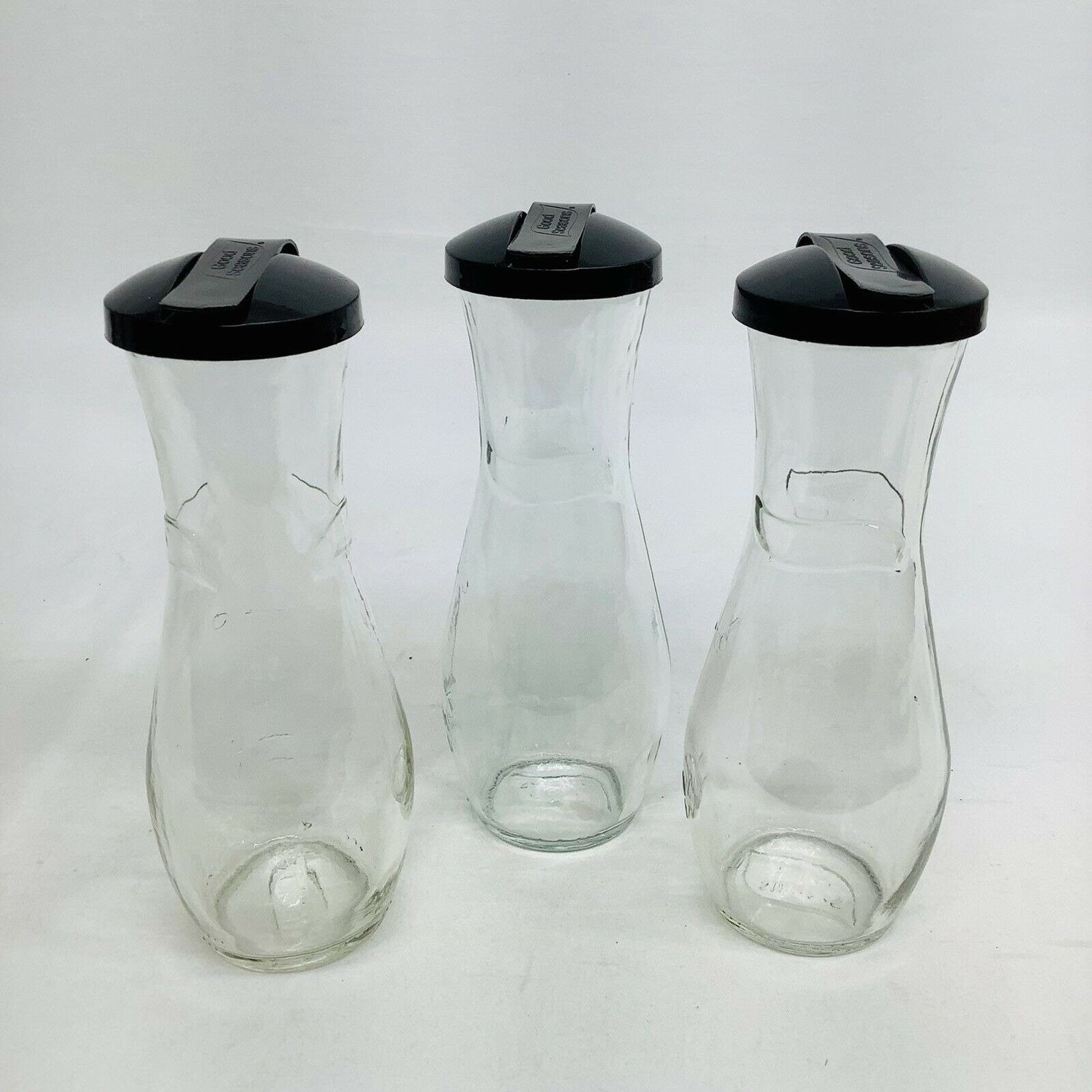 Vintage Good Seasons Salad Dressing Cruet Glass Bottle Black Etsy