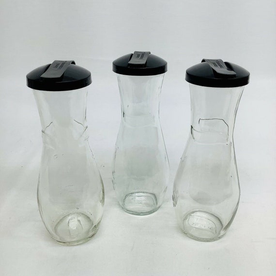 Vintage Good Seasons Salad Dressing Cruet Glass Bottle Black Etsy