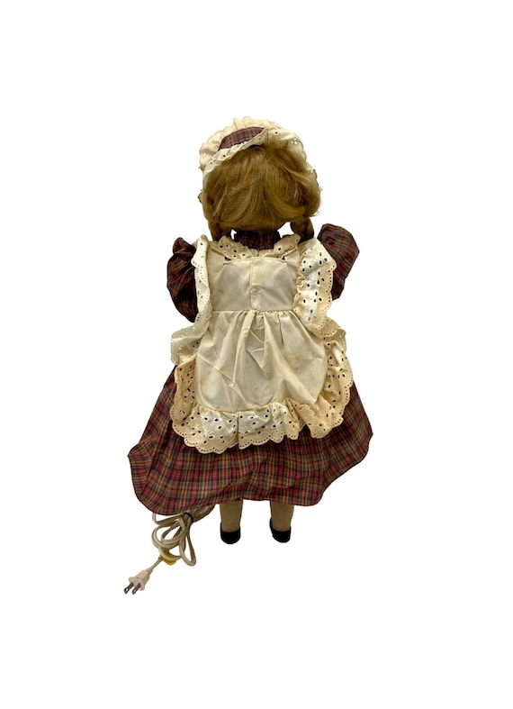 動く手と頭を持つ機械式オートマトン人形。ヴィンテージカントリー