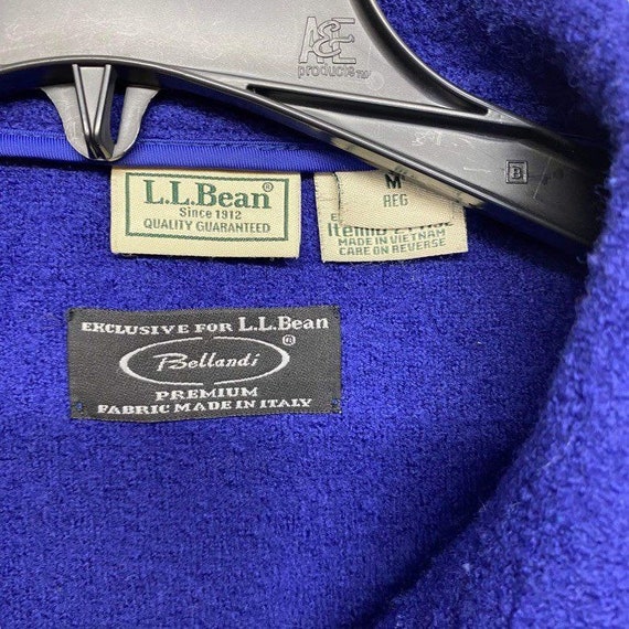 LL Bean Size Medium Bellandi Italian Wool Pea Coa… - image 2