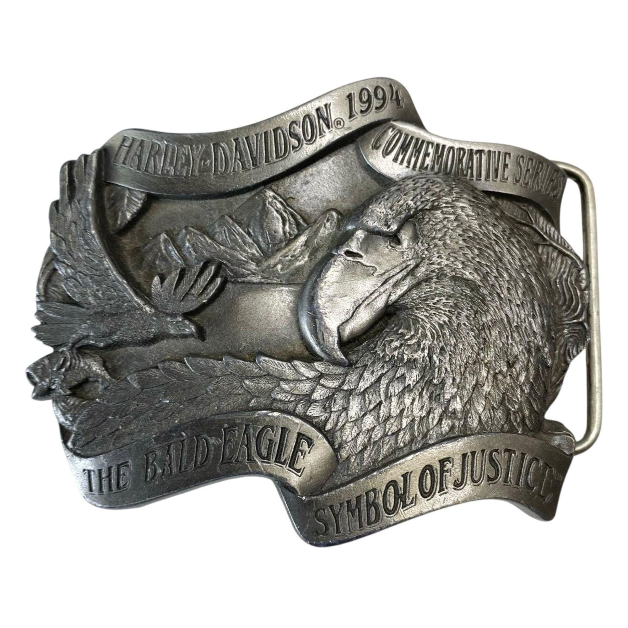Harley-Davidson Silver Bar & Shield Logo Belt Buckle 99594-08VM 2005 Vintage Harley-Davidson Women main image 3