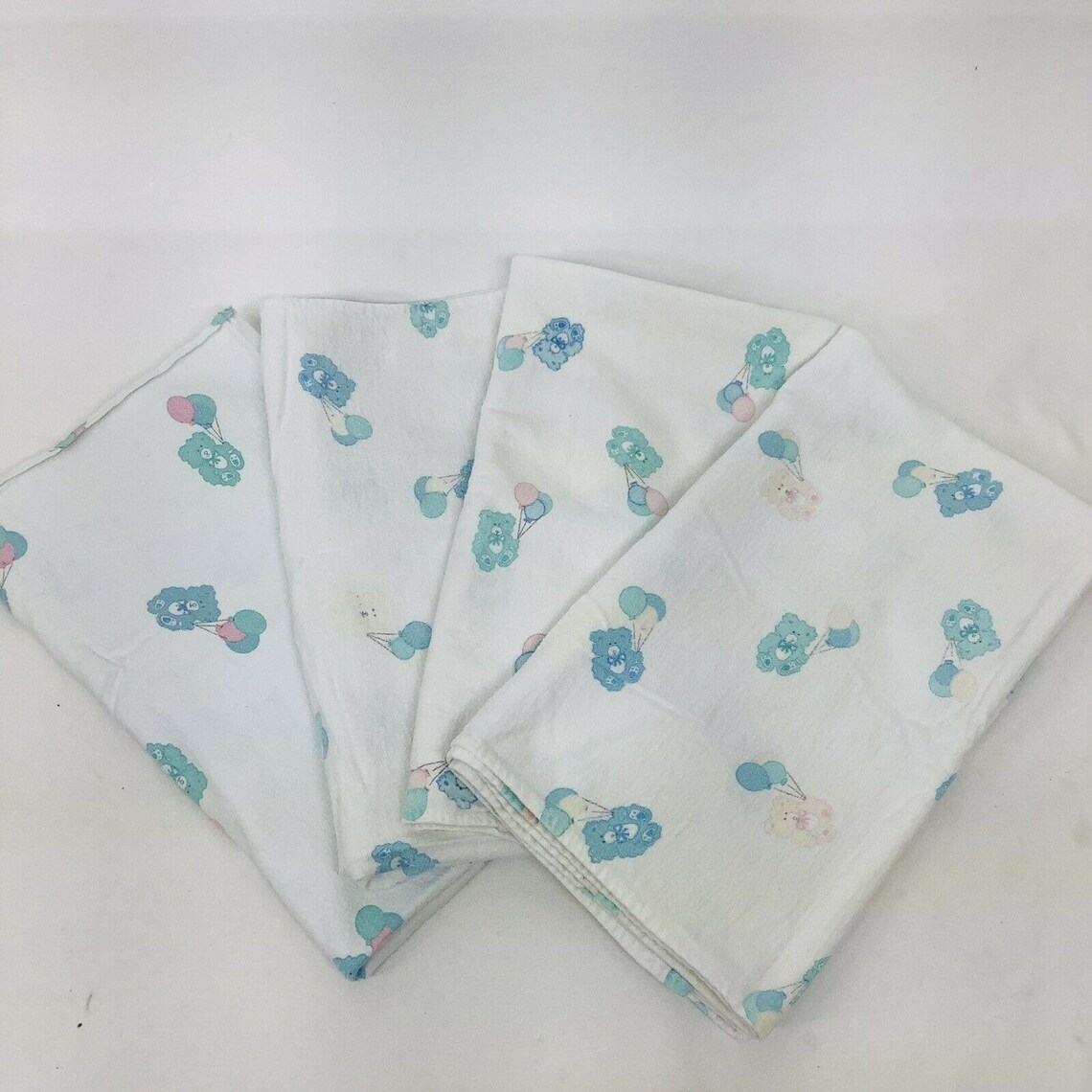 Vintage Hospital Baby Receiving Blanket Bears Balloons Pink Etsy