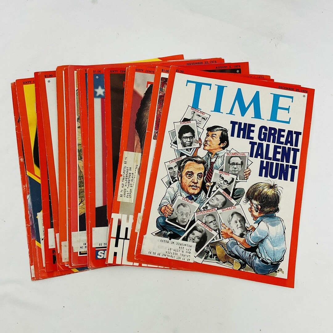 Vintage Time Magazine 1976 Cover Page Wall Art Collection Etsy