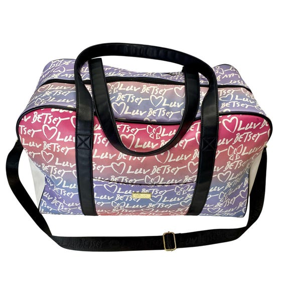betsey johnson travel duffel bag Designer Carry On Luggage Collection line skate wheels Duffle Bag Betsey Johnson Weekender