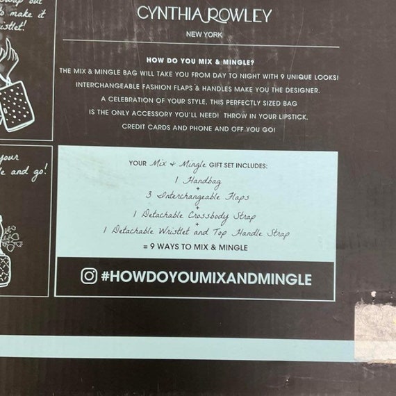 Cynthia Rowley Convertible Mix & Mingle Bag Set I… - image 8