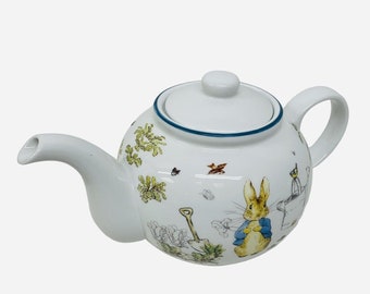 Beatrix Potter Peter Rabbit Frühlingsgarten Osterhase 24 Unzen Teekanne mit Deckel