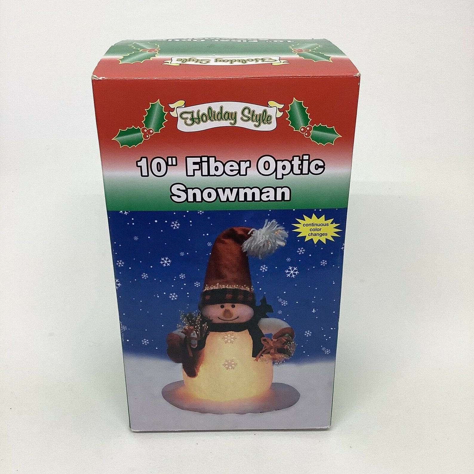 Holiday Style 10 Fiber Optic Snowman Continuous Color Changes Etsy