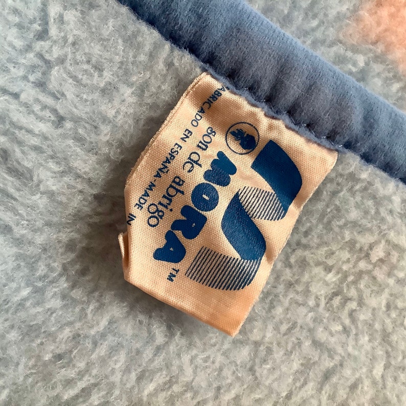 Vintage MORA Acrylic Throw Blanket Made in Spain 53 X 75 | Etsy
