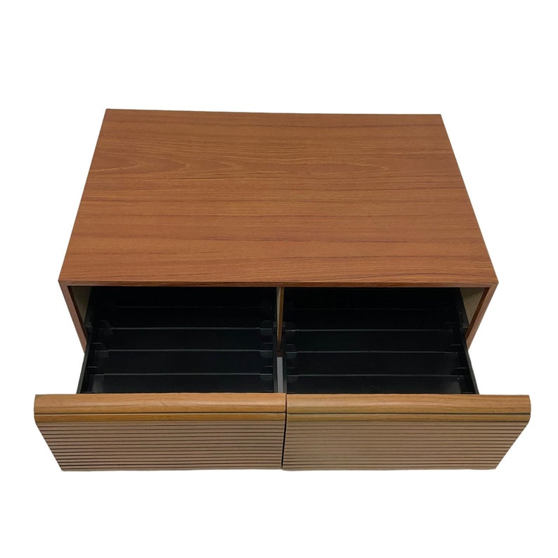 Vintage Faux Wood Cassette VHS Tape Storage Organizer With 2 Etsy