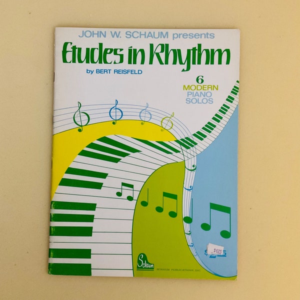 VTG 70’s Etudes in Rhythm Bert Reisfeild 6 Modern Piano Solos John Schaum Grade 4