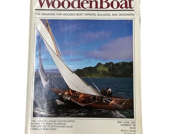 Revista Wooden Boat Mayo Junio 1992 Diseño de barcos de madera