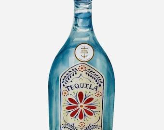 Tequila Flasche 20 ”dickes Melamin Servierplatte Tablett